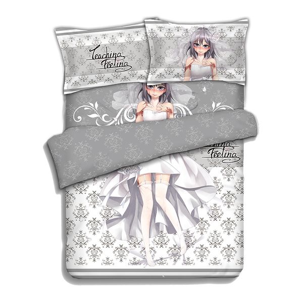 japanese anime cartoon teaching feeling bed sheet/duvet cover/two pillowcases 4pcs set
japanese anime cartoon teaching feeling bed sheet/duvet cover/two pillowcases 4pcs set