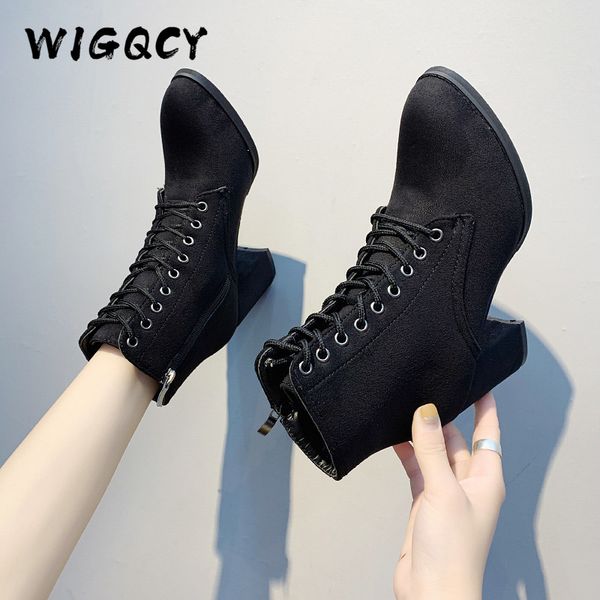 plus size 43 new women shoes lace-up ankle boot zipper short boots high-heel fashion pointed square heel europe shoes woman, Black
plus size 43 new women shoes lace-up ankle boot zipper short boots high-heel fashion pointed square heel europe shoes woman, Black
