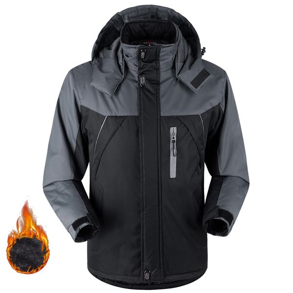 new thicken winter fleece jacket and coats outwear waterproof windproof warm climb mountain jacket men's windbreaker down parkas, Black;brown
new thicken winter fleece jacket and coats outwear waterproof windproof warm climb mountain jacket men's windbreaker down parkas, Black;brown