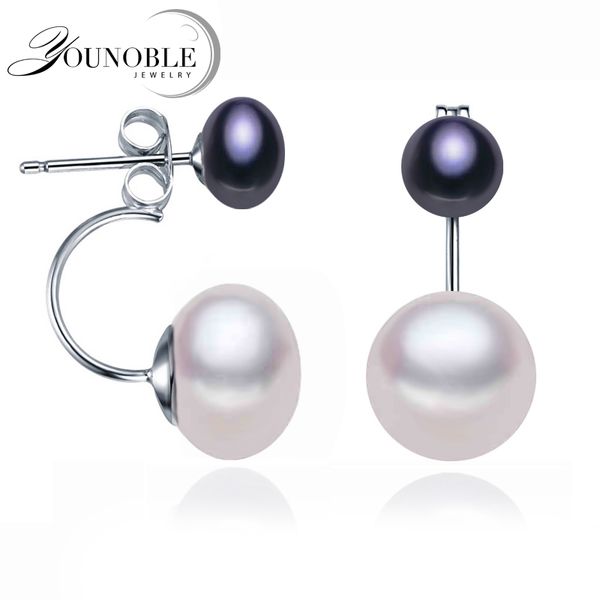 natural pearl stud earrings jewelry s925 sterling silver genuine white black double pearl earrings party, Golden;silver
natural pearl stud earrings jewelry s925 sterling silver genuine white black double pearl earrings party, Golden;silver