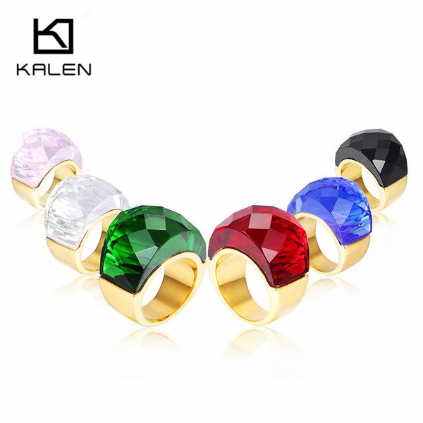 kalen bohemia cocktail rings accessories for women jewelry colorful stone gold stainless steel female finger rings
kalen bohemia cocktail rings accessories for women jewelry colorful stone gold stainless steel female finger rings