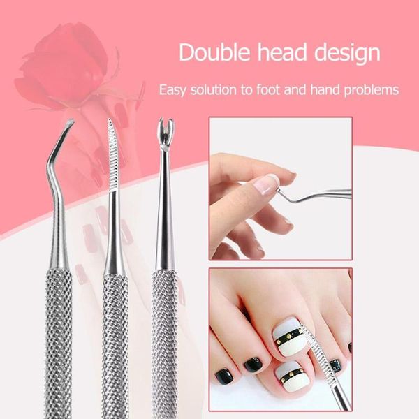 1pc dual-headed groove pick toe finger corrector cuticle pusher stainless steel remover dead skin manicure manicure nail tools
1pc dual-headed groove pick toe finger corrector cuticle pusher stainless steel remover dead skin manicure manicure nail tools