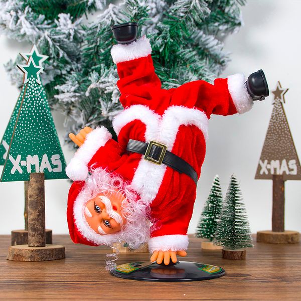 

christmas new gift dancing electric musical toy santa claus doll twerking singing christmas decoration for home kid gifts