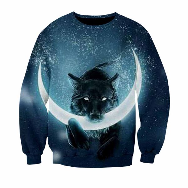 3d print fashion wolf moon mens women hip hop casual streetwear male sweatshirt hombre men boys clothing tracksuits, Black
3d print fashion wolf moon mens women hip hop casual streetwear male sweatshirt hombre men boys clothing tracksuits, Black