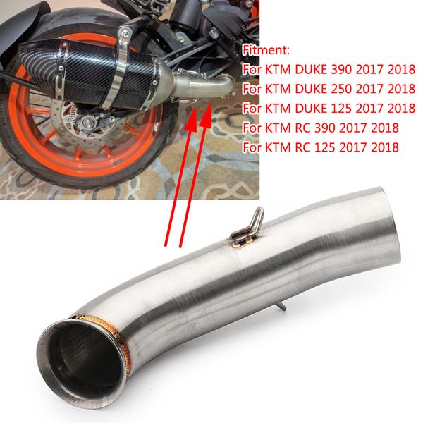 slip-on duke 390 duke rc 390 motorcycle moto exhaust muffler middle link pipe for 250 rc 125 2017 2018
slip-on duke 390 duke rc 390 motorcycle moto exhaust muffler middle link pipe for 250 rc 125 2017 2018