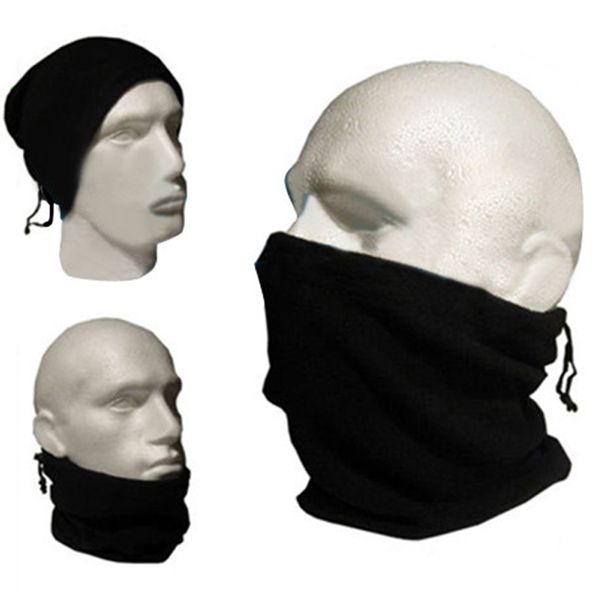 3 in 1 balaclava ski cap outdoor riding faux wool scarf pullover multifunction winter headwear warm mask men's, Black
3 in 1 balaclava ski cap outdoor riding faux wool scarf pullover multifunction winter headwear warm mask men's, Black