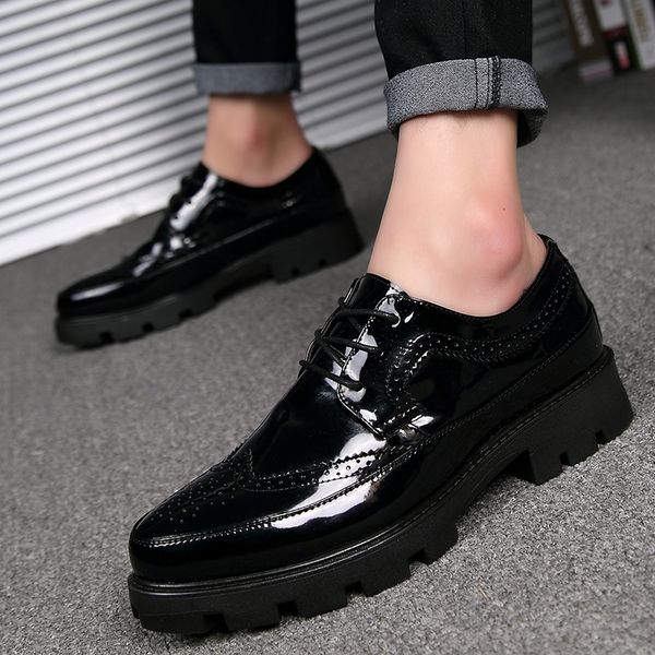 thick bottom men business dress shoes leather luxury italian style men formal shoes brand bring business leather 4, Black
thick bottom men business dress shoes leather luxury italian style men formal shoes brand bring business leather 4, Black