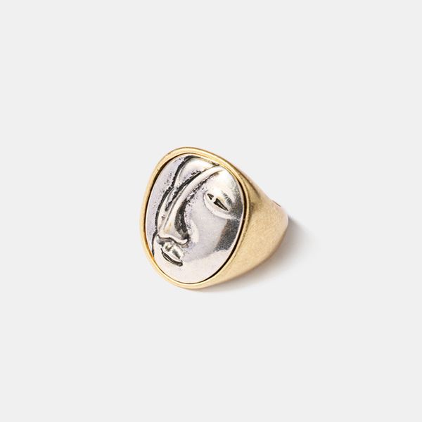 srcoi vintage exaggeration portrait rings big round geometric human face minimalist finger rings for women girl gift party, Golden;silver
srcoi vintage exaggeration portrait rings big round geometric human face minimalist finger rings for women girl gift party, Golden;silver