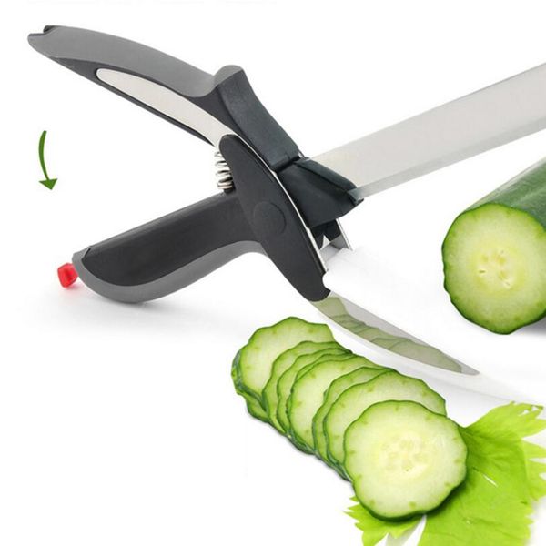 2 in 1 kitchen cutter board vegetable cutting slicer smart knife cheese food meat chop cutters multi-function fruit scissors
2 in 1 kitchen cutter board vegetable cutting slicer smart knife cheese food meat chop cutters multi-function fruit scissors