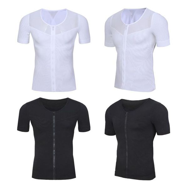 men mesh patchwork slimming boobs body shaper compression t-shirt abdomen control men short sleeve shapers zipper body shapers x, Black;brown
men mesh patchwork slimming boobs body shaper compression t-shirt abdomen control men short sleeve shapers zipper body shapers x, Black;brown