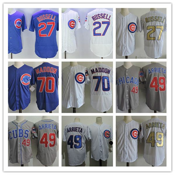 mens 27 addison russell 2017 gold program jersey stitched white grey #49 arrieta jake chicago #70 joe maddon jersey s-3xl, Black;red 
mens 27 addison russell 2017 gold program jersey stitched white grey #49 arrieta jake chicago #70 joe maddon jersey s-3xl, Black;red
