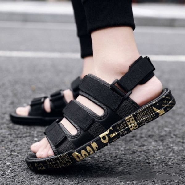 2020 summer new style men's sandals fashion slippers breathable beach slipper trend men's shoes, Black
2020 summer new style men's sandals fashion slippers breathable beach slipper trend men's shoes, Black