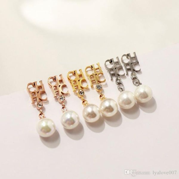 2019 luxury fashion brand titanium steel rose gold ch pendant pearl earrings for women charm earrings jewelry
2019 luxury fashion brand titanium steel rose gold ch pendant pearl earrings for women charm earrings jewelry