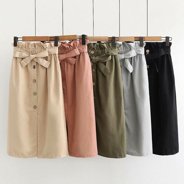 new summer fashion womens ladies elastic high waist bowknot button front ol work midi pencil skirt, Black
new summer fashion womens ladies elastic high waist bowknot button front ol work midi pencil skirt, Black