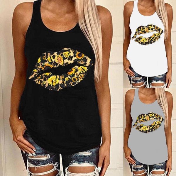 womail 2020 new fashion women shirts funny sunflower lip printing vest camis casual o-neck sleeveless tank tunic blouse, White
womail 2020 new fashion women shirts funny sunflower lip printing vest camis casual o-neck sleeveless tank tunic blouse, White