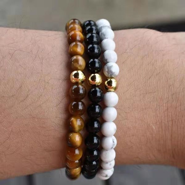 tiger eye stone beads bracelet pierre naturelle titanium steel gold 6mm beads mens bracelets couple bracelet jewellery 2019, Black
tiger eye stone beads bracelet pierre naturelle titanium steel gold 6mm beads mens bracelets couple bracelet jewellery 2019, Black