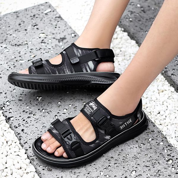 men sandals summer breathable walking beach slippers outdoor flat casual flip flops indestructible anti-skidding fashion shoes, Black
men sandals summer breathable walking beach slippers outdoor flat casual flip flops indestructible anti-skidding fashion shoes, Black
