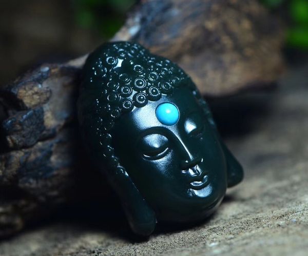 natural xinjiang hetian jade green fine material buddha head pendant hp387#, Silver
natural xinjiang hetian jade green fine material buddha head pendant hp387#, Silver