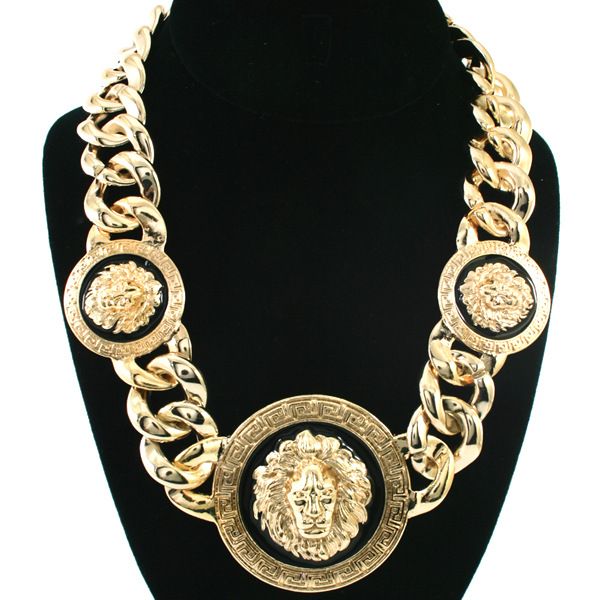 2019 men's new fashion trend luxury hip hop lion head necklace exquisite dj accessories, Silver
2019 men's new fashion trend luxury hip hop lion head necklace exquisite dj accessories, Silver