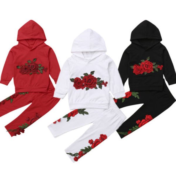 autumn 3-7t embroidery toddler kid baby girl rose hooded pants outfits clothes tracksuit 2-7t, White
autumn 3-7t embroidery toddler kid baby girl rose hooded pants outfits clothes tracksuit 2-7t, White