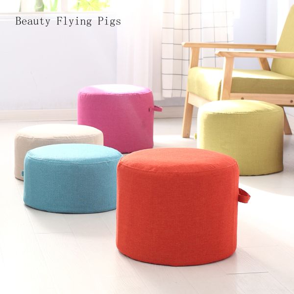 

direct sales new fabrics sitting piers linen futon mat living room home washable thickening round heightening tatami cushion