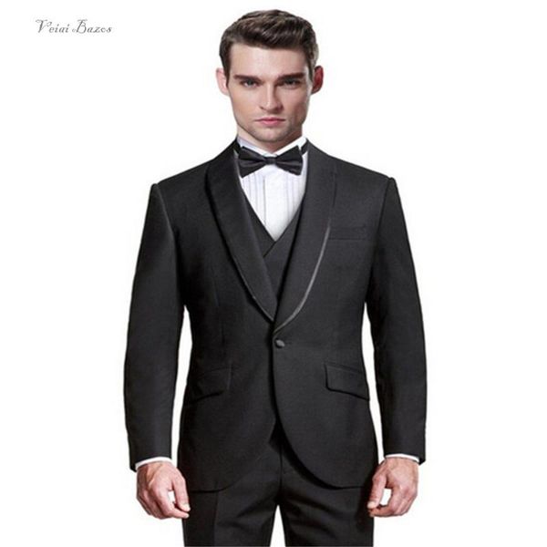 new classic men's suit smolking noivo terno slim fit easculino evening suits for men man's leisure 1 button groom's man, White;black
new classic men's suit smolking noivo terno slim fit easculino evening suits for men man's leisure 1 button groom's man, White;black
