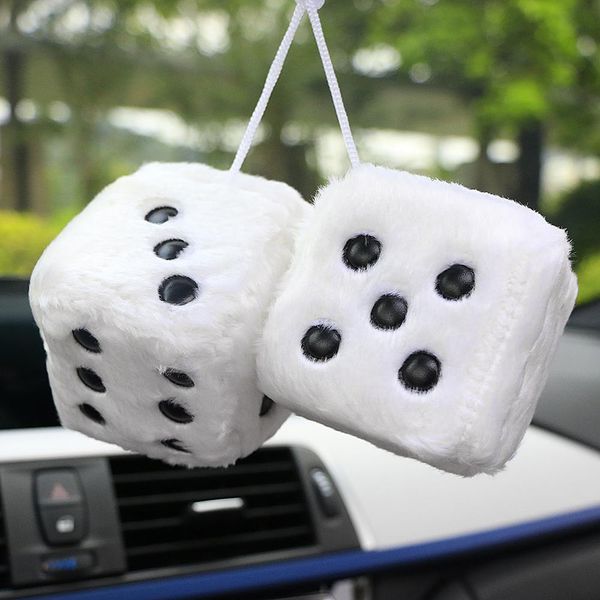 1 pair car pendant plush dice craps automobiles rear view mirror hanging decoration auto pendant interior accessories r10
1 pair car pendant plush dice craps automobiles rear view mirror hanging decoration auto pendant interior accessories r10