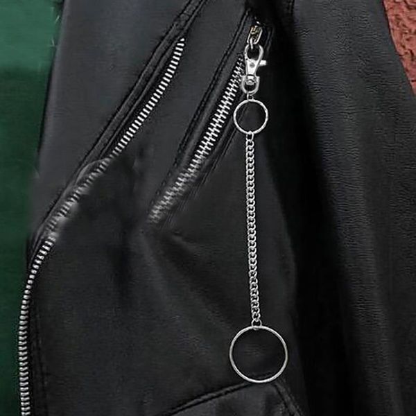 1pc trousers hipster key chains punk street big ring key chain metal wallet belt chain pant keychain hiphop jewelry, Silver
1pc trousers hipster key chains punk street big ring key chain metal wallet belt chain pant keychain hiphop jewelry, Silver