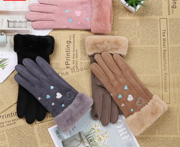 autumn and winter suede gloves for women touch screen protector warm thickened mouth card points to cycling gloves, Blue;gray
autumn and winter suede gloves for women touch screen protector warm thickened mouth card points to cycling gloves, Blue;gray