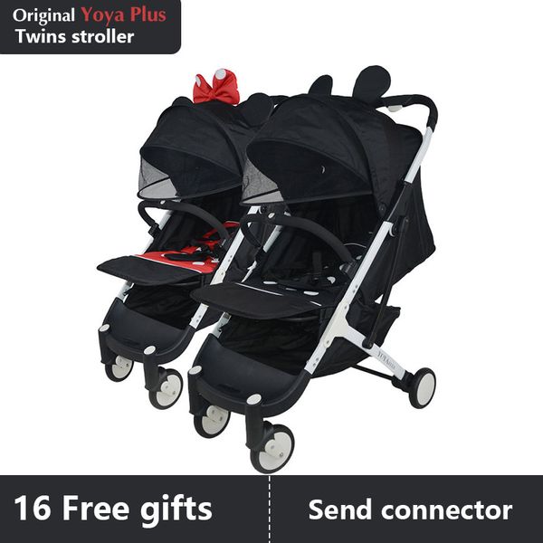 original plus twins stroller send connector two single stroller can be separate and joint together umbrella twins carriage
original plus twins stroller send connector two single stroller can be separate and joint together umbrella twins carriage