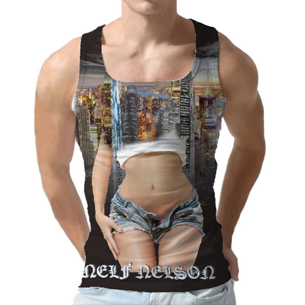 2019 new men' fashion 3d lady pattern printed personalized printing casual sports vest hauts pour hommes, White;black
2019 new men' fashion 3d lady pattern printed personalized printing casual sports vest hauts pour hommes, White;black