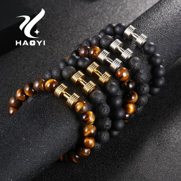 haoyi stainless steel men's bangle tiger eye volcanic rock obsidian beaded bracelet natural stone for men jewery, Black
haoyi stainless steel men's bangle tiger eye volcanic rock obsidian beaded bracelet natural stone for men jewery, Black