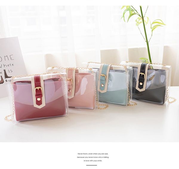new fashion 2019 brand casual transparent pvc jelly shoulder bags for women travel handbags crossbody mobile phone change purse ladies girl
new fashion 2019 brand casual transparent pvc jelly shoulder bags for women travel handbags crossbody mobile phone change purse ladies girl