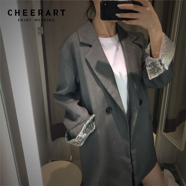 cheerart блесток повседневная блейзер женщины отворотом пальто серый блейзеры и куртки свободный костюм блейзер femme 2019, White;black
cheerart блесток повседневная блейзер женщины отворотом пальто серый блейзеры и куртки свободный костюм блейзер femme 2019, White;black