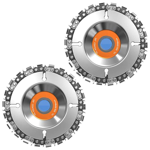 4 in.grinder disc 22-teeth steel chainsaw blade wood carving disc for cutting and shaping, 5/8 inch arbor, fits 4 inch or 4-1/2
4 in.grinder disc 22-teeth steel chainsaw blade wood carving disc for cutting and shaping, 5/8 inch arbor, fits 4 inch or 4-1/2