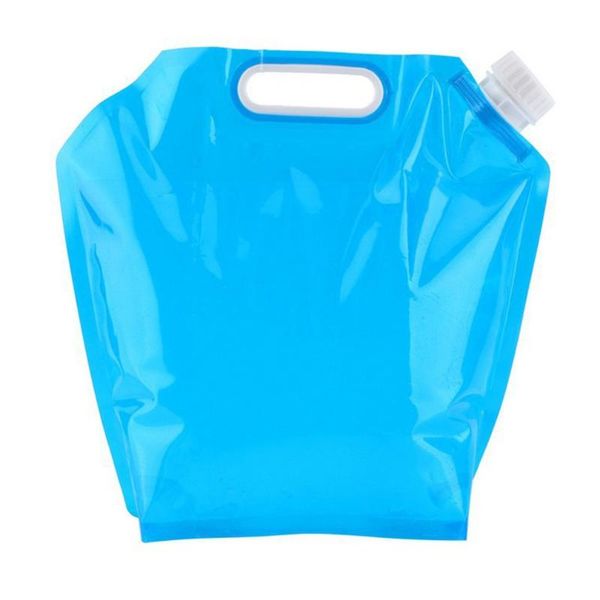 5l pe water bag portable folding water storage lifting bag for camping hiking survival hydration storage bladder