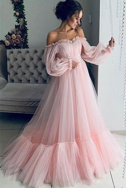 sky blue pink ball gown prom dresses off shoulder tulle long sleeves puffy floor length plus size formal party dress evening gowns, Black
sky blue pink ball gown prom dresses off shoulder tulle long sleeves puffy floor length plus size formal party dress evening gowns, Black