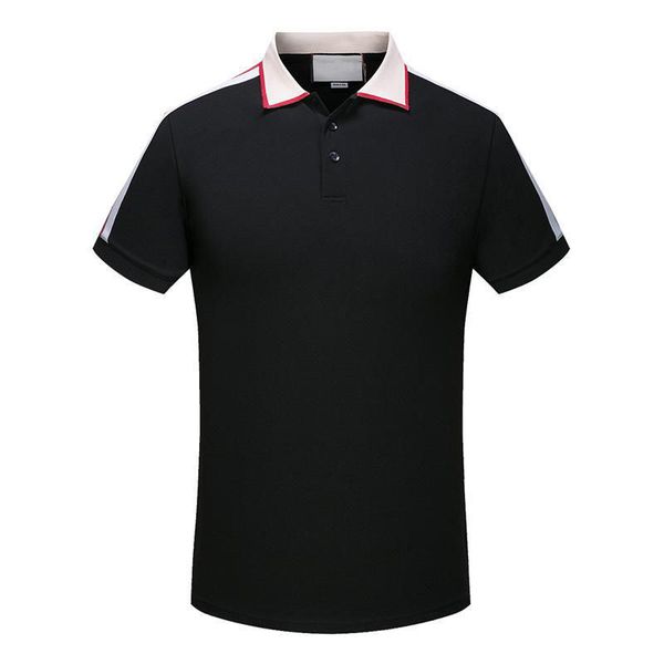 spring luxury italy g t-shirt designer polo shirts high street embroidery garter snakes little bee printing clothing men brand polo t shirt, Black;brown 
spring luxury italy g t-shirt designer polo shirts high street embroidery garter snakes little bee printing clothing men brand polo t shirt, Black;brown