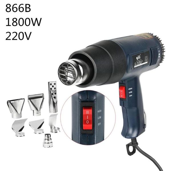 220v тепловая пушка 1800w переменная температура расширенный электрический пистолет горячего воздуха с 7шт сопла насадки электроинструмент
220v тепловая пушка 1800w переменная температура расширенный электрический пистолет горячего воздуха с 7шт сопла насадки электроинструмент