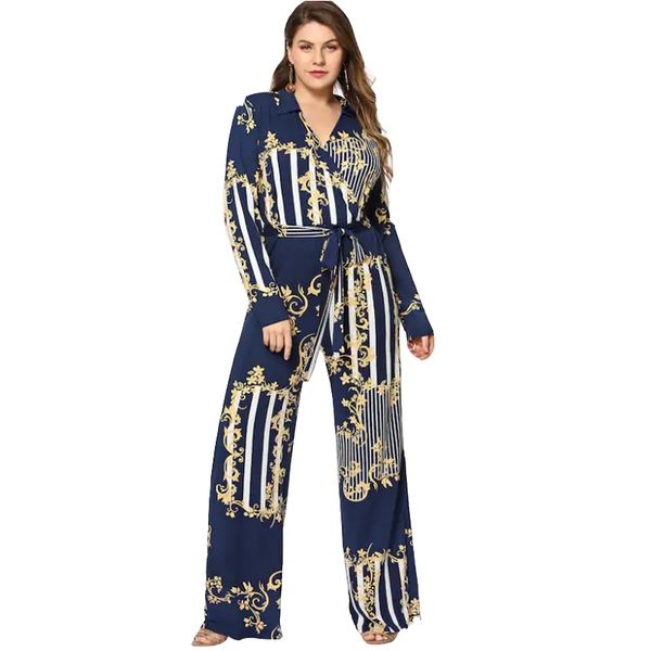 ladies 3d printing jumpsuit v-neck plus size long-sleeved high waist tie wide leg jumpsuit trousers new, Black;white
ladies 3d printing jumpsuit v-neck plus size long-sleeved high waist tie wide leg jumpsuit trousers new, Black;white