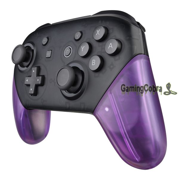 clear atomic purple replacement handle grips shell for nintendo switch pro controller
clear atomic purple replacement handle grips shell for nintendo switch pro controller