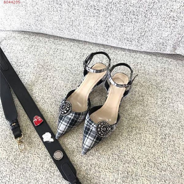 classic plaid striped pointed kitten heel sandals formal business dress party wedding dress womens shoes bare heels, Black
classic plaid striped pointed kitten heel sandals formal business dress party wedding dress womens shoes bare heels, Black