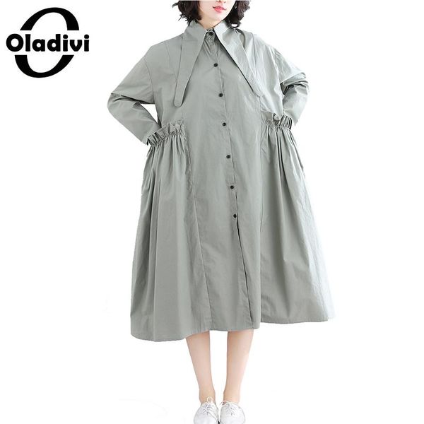 oladivi big plus size women shirt trench coat fashion lady casual loose thin overcoats 2019 autumn outerwear female cardigan, Tan;black
oladivi big plus size women shirt trench coat fashion lady casual loose thin overcoats 2019 autumn outerwear female cardigan, Tan;black