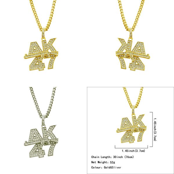 necklace diamond chain crucifix cross women necklace grape pendants pendant feather anchor hiphop men jewelry padlock necklacefor men, Silver