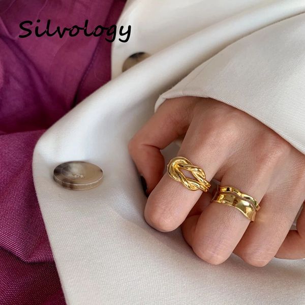 silvology 925 sterling silver criss cross rings original gold color weave rings for women 925 simple jewelry gift, Golden;silver
silvology 925 sterling silver criss cross rings original gold color weave rings for women 925 simple jewelry gift, Golden;silver