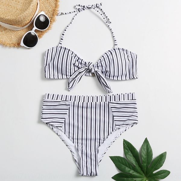 2020 striped bow neck 2020 swimsuit striped swimsuit bikini bow neck bikini, White;black
2020 striped bow neck 2020 swimsuit striped swimsuit bikini bow neck bikini, White;black