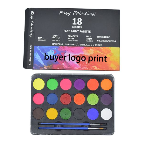 18 face paint kit for kids professional quality face & body paint hypoallergenic safe & non-toxic easy to painting and washing
18 face paint kit for kids professional quality face & body paint hypoallergenic safe & non-toxic easy to painting and washing