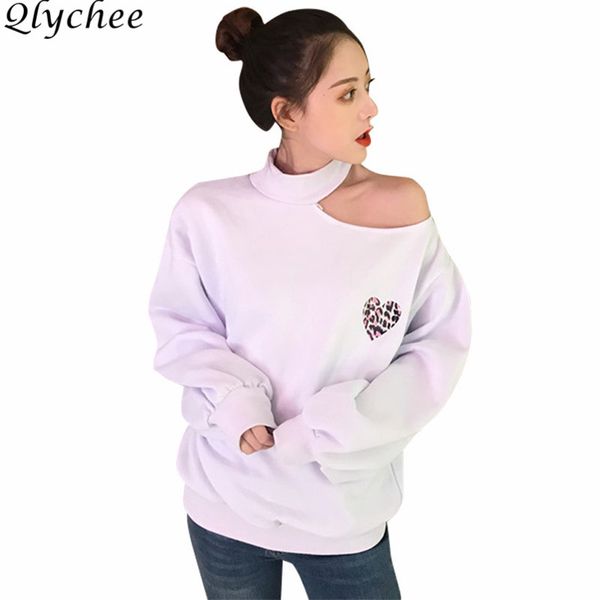 qlychee off love shoulder leopard sweatshirt female long sleeve turtleneck loose streetwear spring autumn casual women pullover, Black
qlychee off love shoulder leopard sweatshirt female long sleeve turtleneck loose streetwear spring autumn casual women pullover, Black