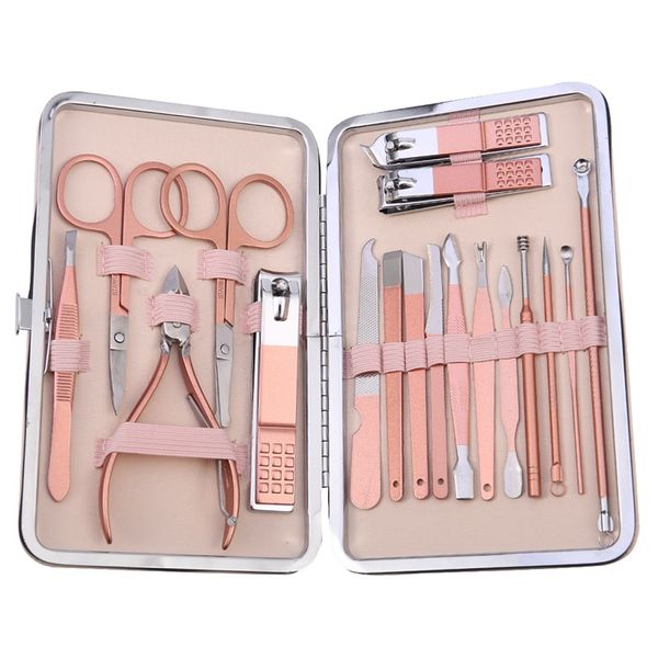 7/18pcs rose gold color nail clipper set professional stainless steel nail scissors clipper tweezer tools foot hand care kits
7/18pcs rose gold color nail clipper set professional stainless steel nail scissors clipper tweezer tools foot hand care kits