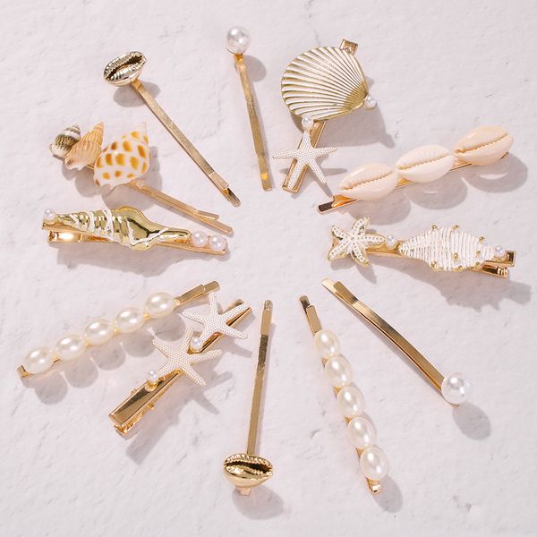 3pcs/set vintage imitation pearl hair clips hairpins for woman shells barrettes starfish accessory 90s summer hair grip, Golden;white
3pcs/set vintage imitation pearl hair clips hairpins for woman shells barrettes starfish accessory 90s summer hair grip, Golden;white